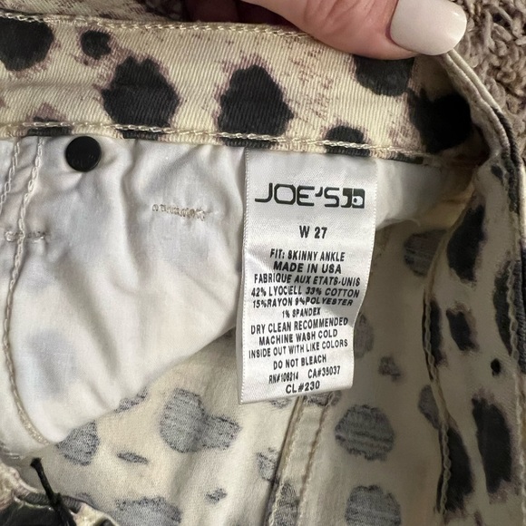 Joes jeans leopard print skinny jeans - Picture 3 of 6